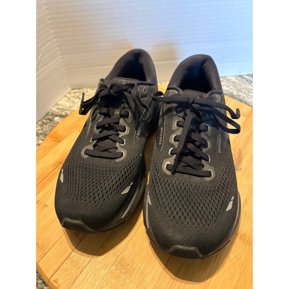 Brooks Ghost 15 Womens Running Shoes Black Neutral Sneakers 1203801B020
